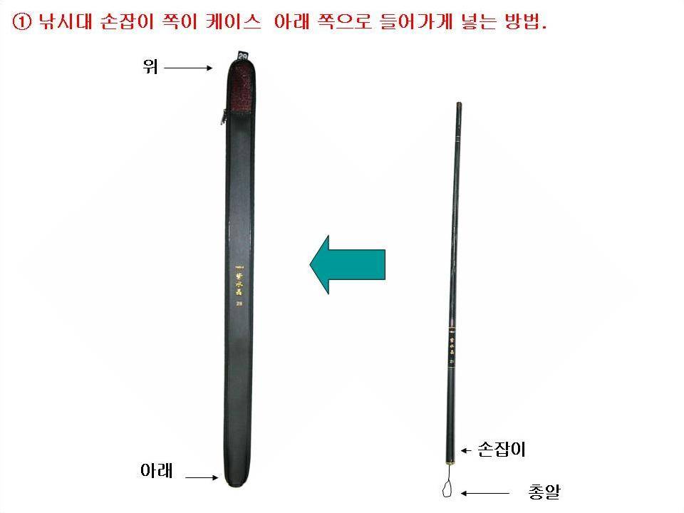 케이스에 낚시대 넣는 방법 (월척지식 - 기타지식)