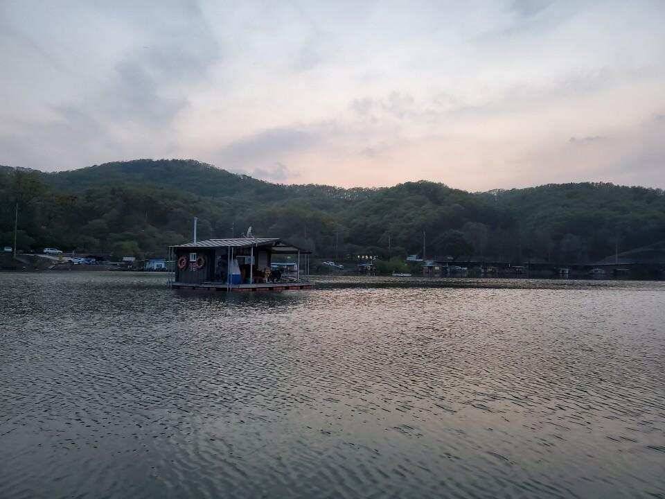 4월25일 초평지 사또좌대 (유료터정보 - 유료터조행기)
