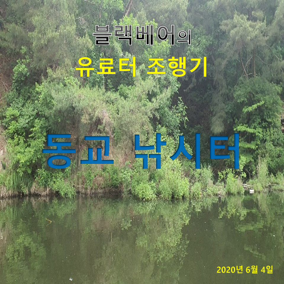 블랙베어의 유료터 조행기 동교낚시터 와이프와 짬낚시 (유료터정보 - 유료터조행기)