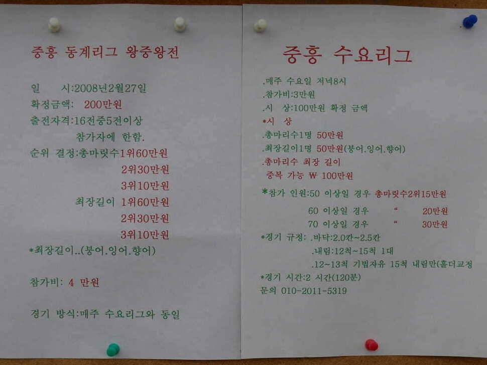중흥하우스의 겨울이야기 (유료터정보 - 유료터조행기)