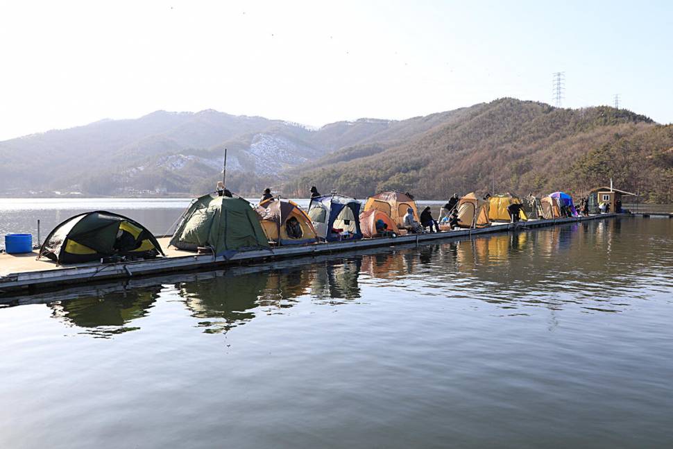 추위야 가라 마둔낚시터 빙어 낚시 (유료터정보 - 유료터조행기)
