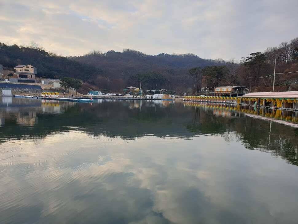 한파에 겨울물낚시장광낚시터 (유료터정보 - 유료터조행기)