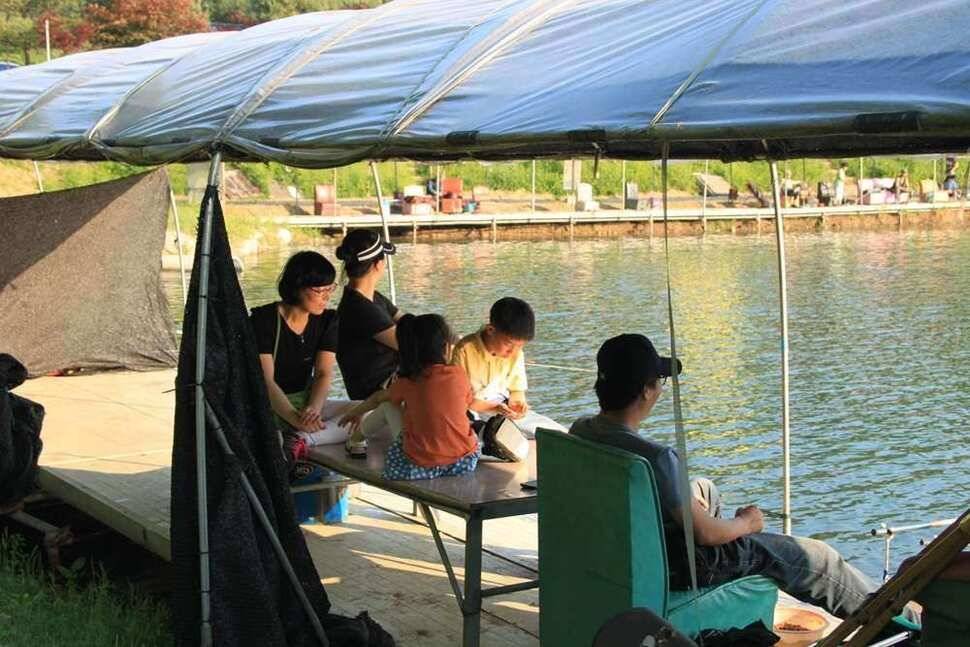 지금 진우낚시엔 메기가 대박 (유료터정보 - 유료터조행기)