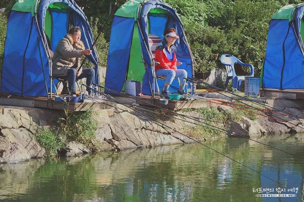 아리수 낚시터에서 하루 (유료터정보 - 유료터조행기)