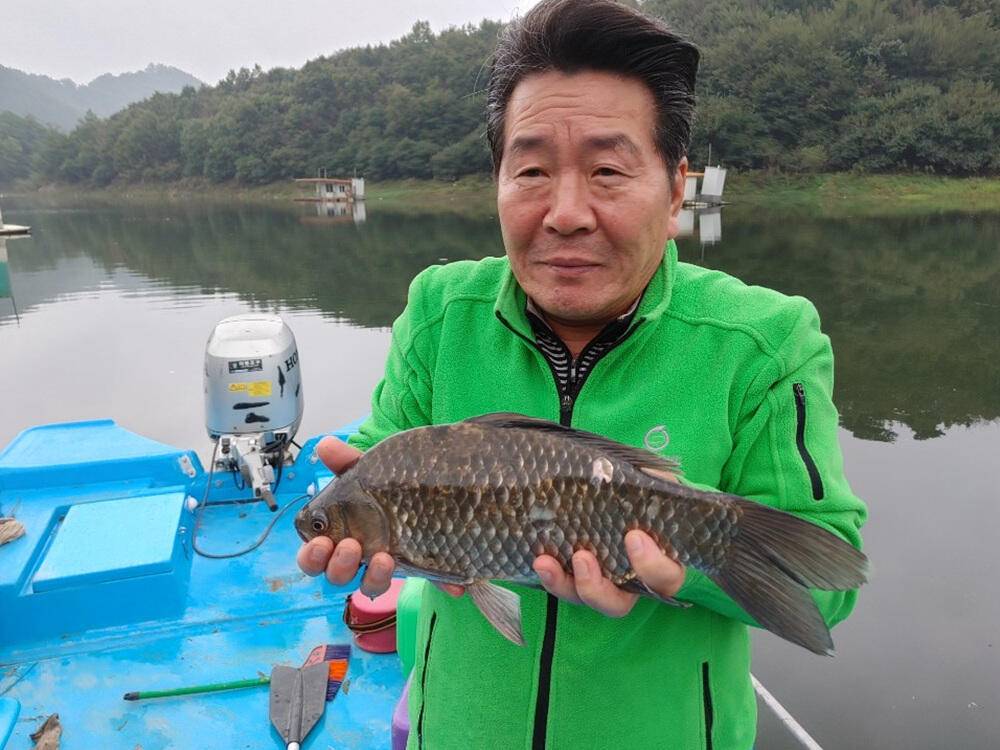하천낚시터 4짜에 마릿수 꽃바위낚시터 38cm 허리급 조황 (조황조행기 - 특파원조황)