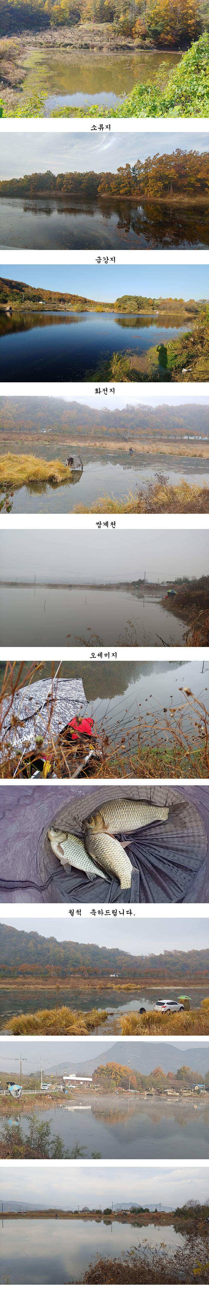 수초가삭아내리고 대물시즌 막바지 경북북부권 (조황조행기 - 특파원조황)