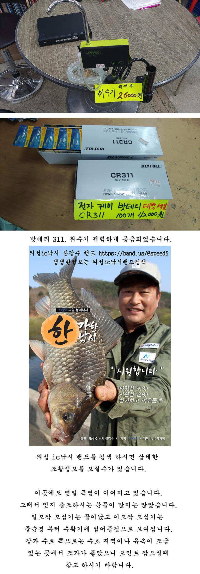 경북중부권 조황 (조황조행기 - 특파원조황)