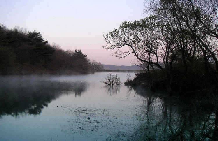 산아래서 바라본 저수지들충남 서산 (조황조행기 - 특파원조황)