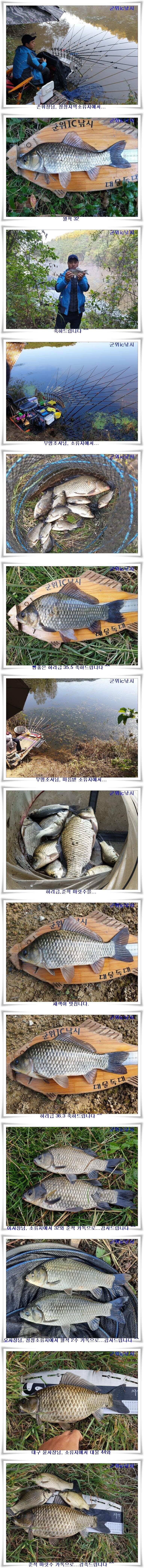 소류지 4짜와 월준척 마릿수 (조황조행기 - 특파원조황)