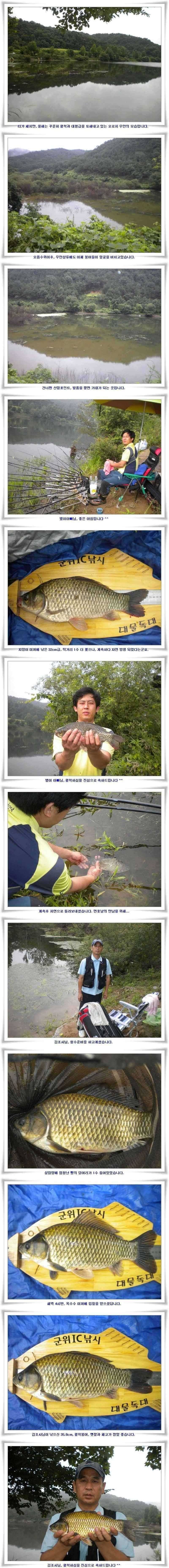 꾸준한 월척 조황 (조황조행기 - 특파원조황)