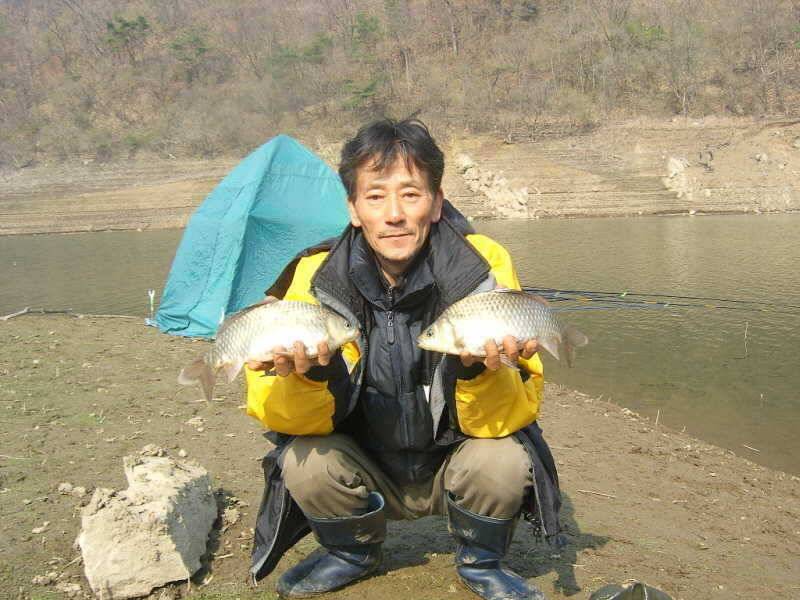 충주호 노지에서 나온 월척급들 (조황조행기 - 특파원조황)
