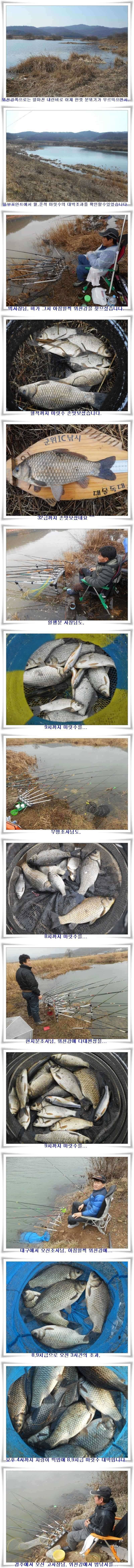 시작부터 대박4짜까지 (조황조행기 - 특파원조황)