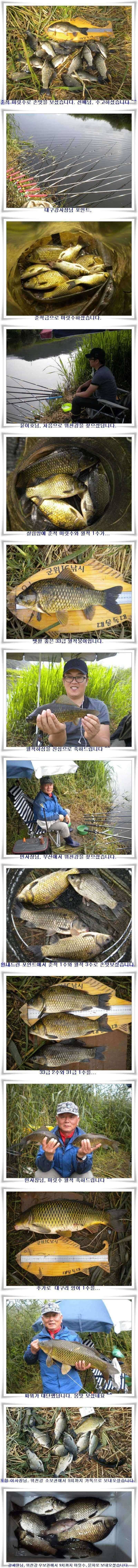 소류지와 위천강 (조황조행기 - 특파원조황)