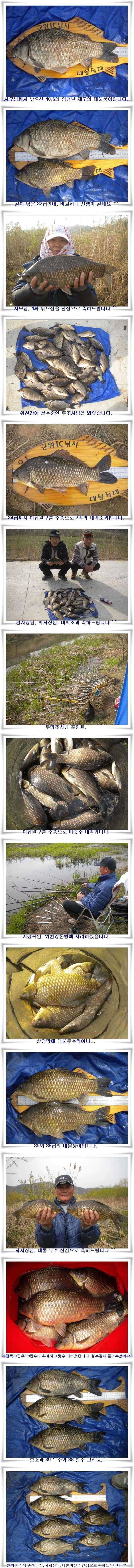 4짜3938대물마릿수와 월준척대박조황 (조황조행기 - 특파원조황)