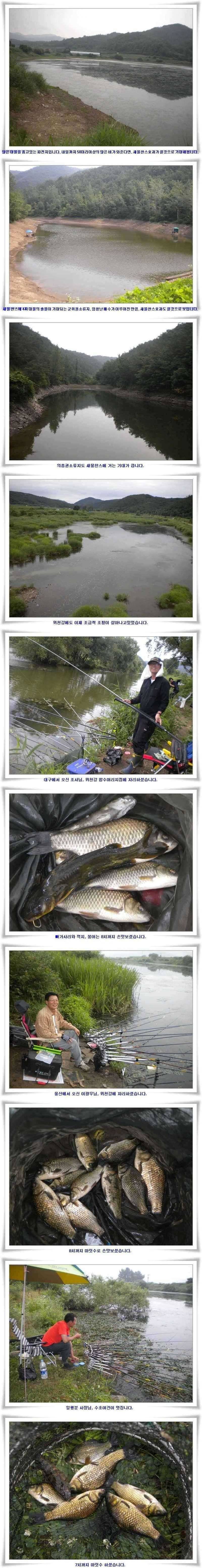새물찬스 소류지45cm 대물과 월척행진 (조황조행기 - 특파원조황)