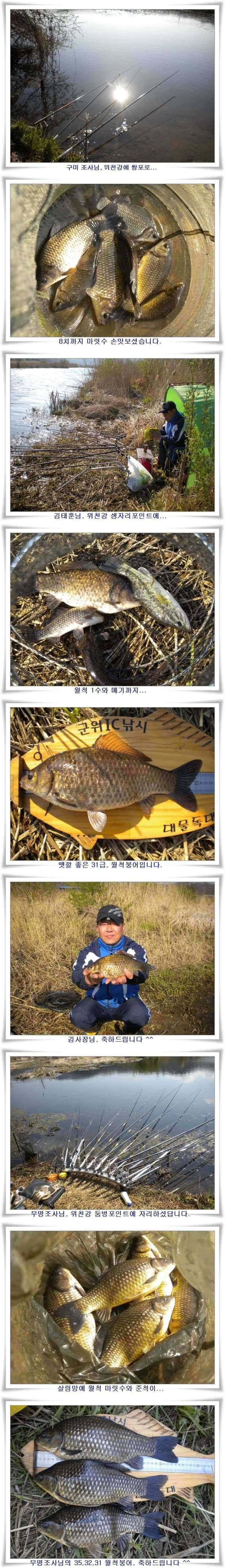 위천강과 소류지조황 (조황조행기 - 특파원조황)
