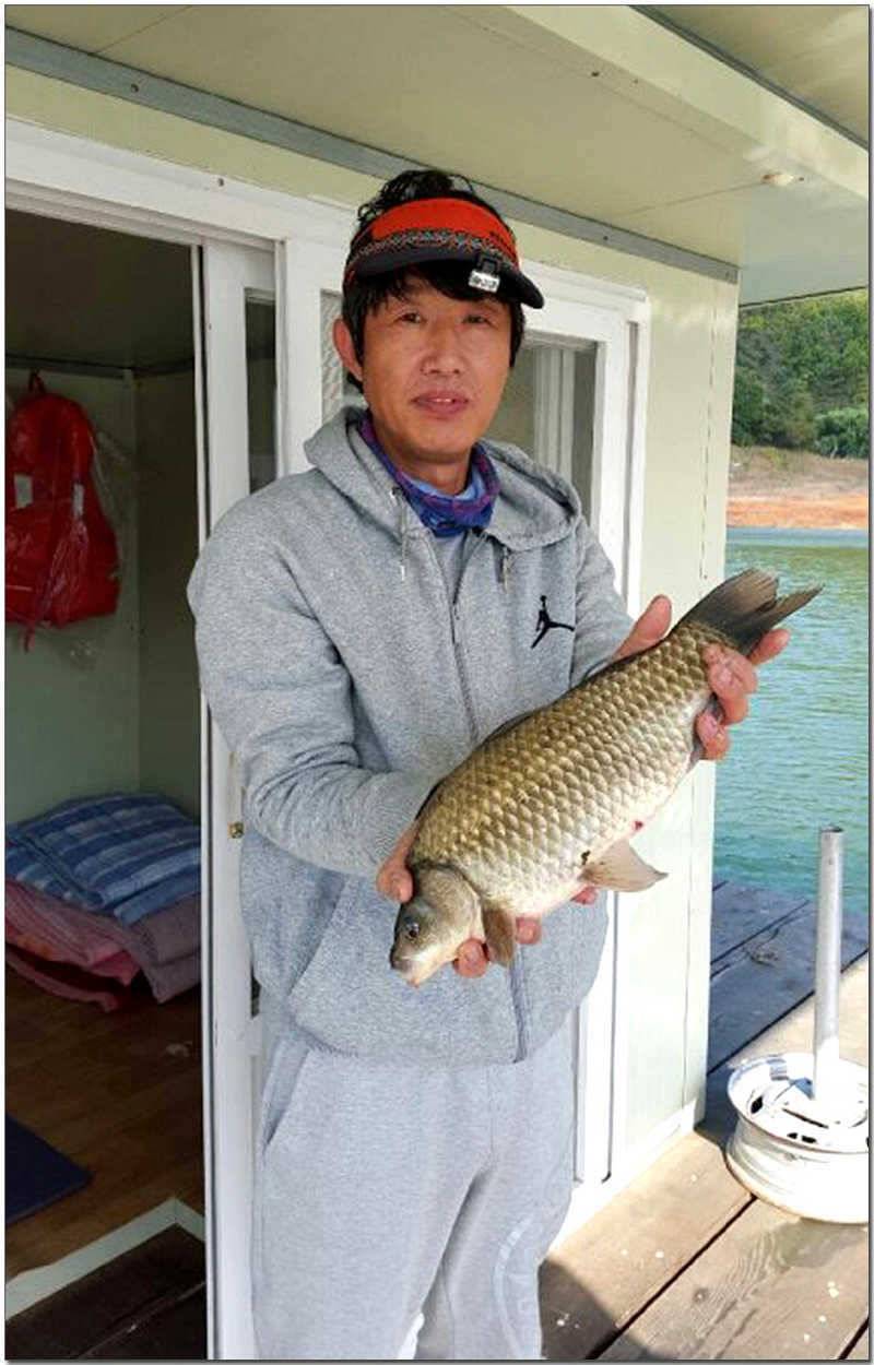 한버들 41 cm충주호 노지 38 cm (조황조행기 - 특파원조황)