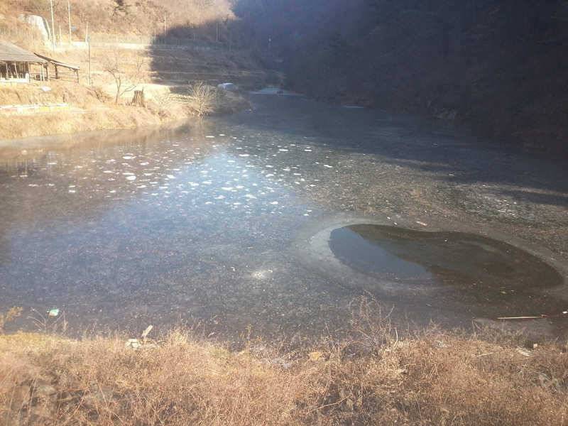 경산 용성지 빙어낚시 시작 (조황조행기 - 특파원조황)