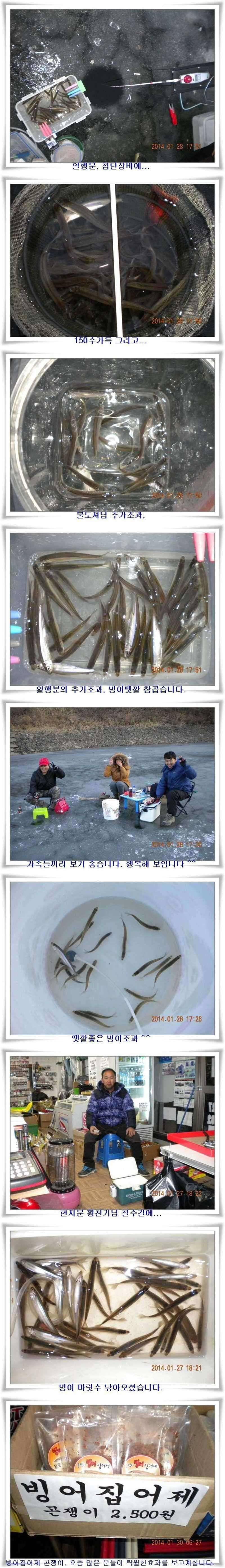 설연휴에 가족빙어낚시를 (조황조행기 - 특파원조황)