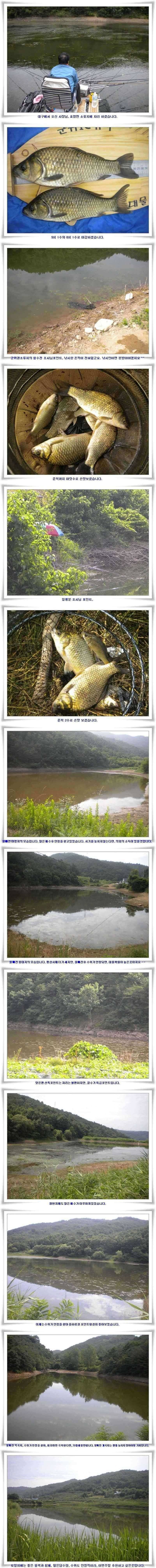 갈수기 월척과 대물터들 (조황조행기 - 특파원조황)