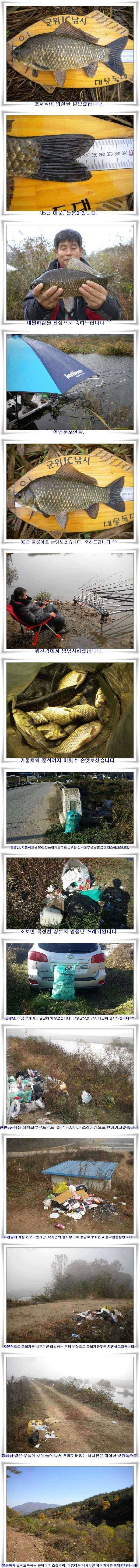 군위소류지와 위천강 조황 (조황조행기 - 특파원조황)
