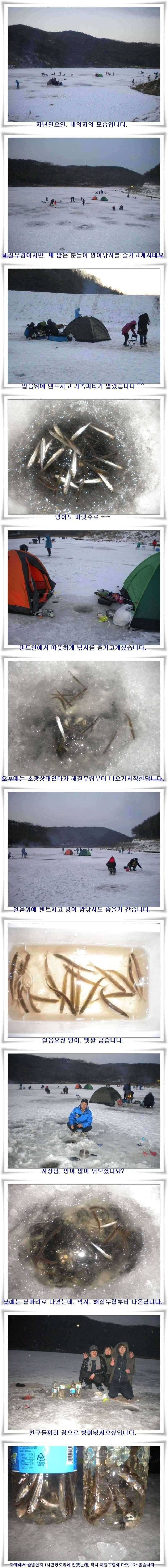 내의지 빙어조황 (조황조행기 - 특파원조황)