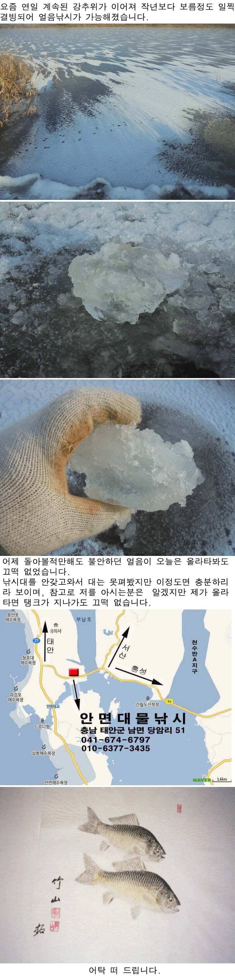 12 부남호 얼음낚시가 가능해졌습니다 (조황조행기 - 특파원조황)