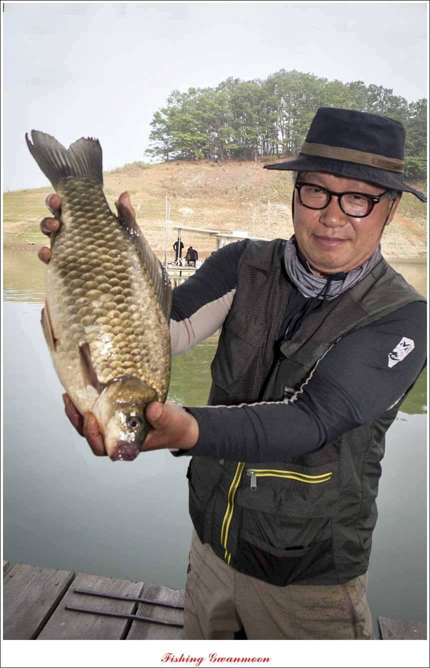 대류 한버들 45 cm44 cm36 cm화곡지 월척들 (조황조행기 - 특파원조황)