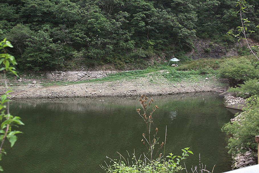 장마의 시작비오기 직전 저수지 상황 (조황조행기 - 특파원조황)