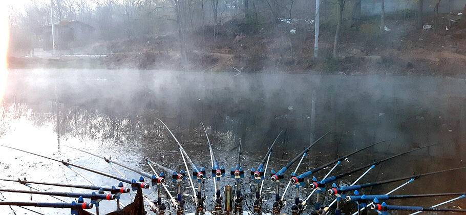 경산청도권 저수지 모습산란과 안정이 혼재한듯 (조황조행기 - 특파원조황)