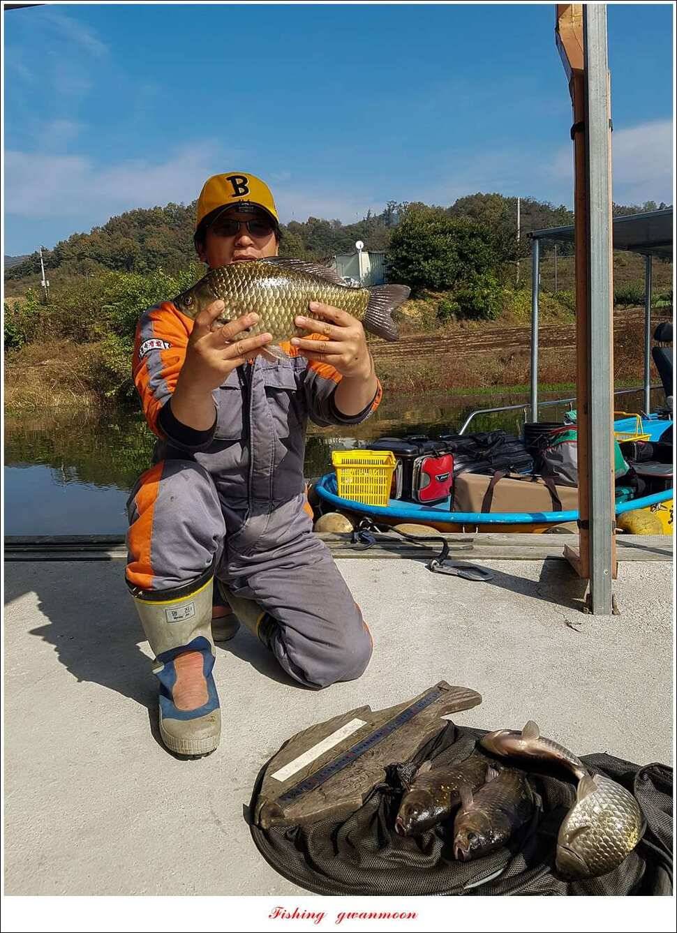 화곡지 사짜늘푸른 허리급달천강 월척 (조황조행기 - 특파원조황)