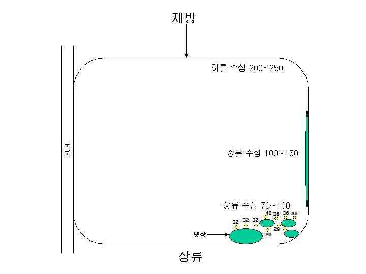 포인트선정 (월척지식 - 대물낚시)