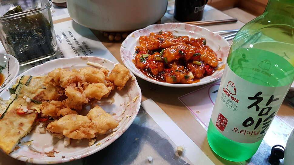 소양천 붕어 아닌 붕어천적의 천적 (조황조행기 - 모바일간편조행)
