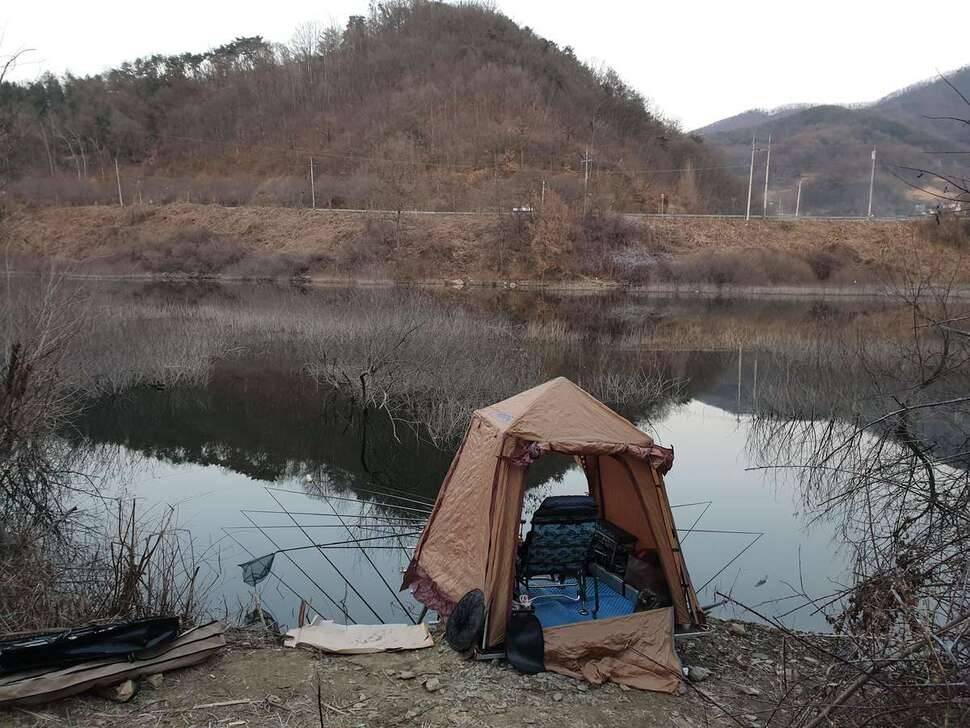 올해 첫 밤낚시 꽝입니다 (조황조행기 - 모바일간편조행)