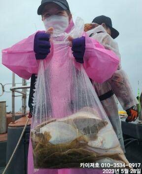 왕도다리참가자미 담으러 수요일 (조황조행기 - 바다선상조황)