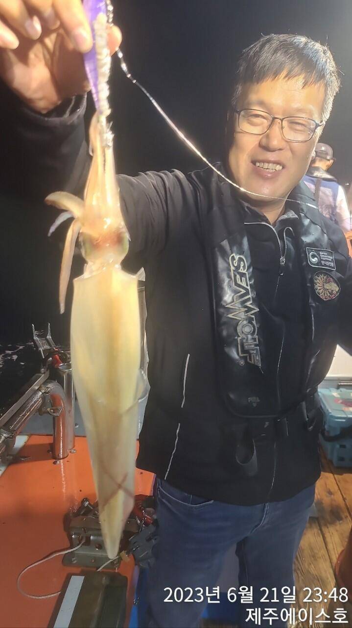 제주에이스호21일 한치 한치 조황입니다 (조황조행기 - 바다선상조황)