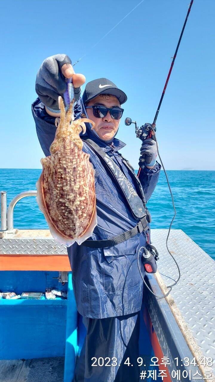 4월9일제주에이스호갑돌이조황입니다문의01035483472 (조황조행기 - 바다선상조황)