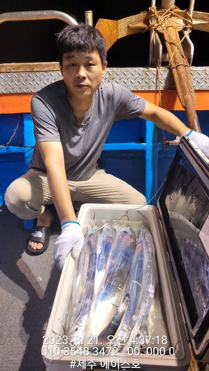 제주에이스호20일갈치조황입니다전좌석봉돌투승기장착무료이용문의0103548347201038603472 (조황조행기 - 바다선상조황)