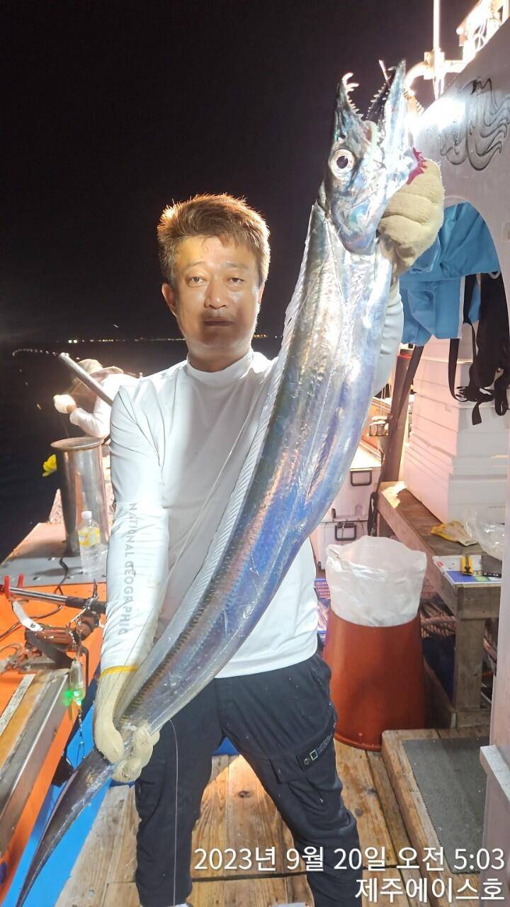 제주에이스호19일갈치조황입니다 0103548347201038603472 (조황조행기 - 바다선상조황)