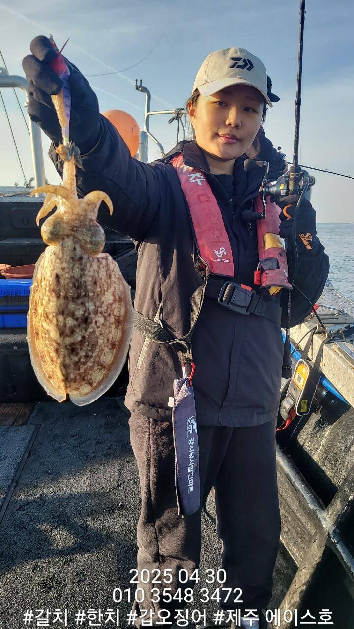 제주에이스호4월30일심해갑오징어조황입니다010 35483472010 3860 3472977톤22인승16석운영 (조황조행기 - 바다선상조황)
