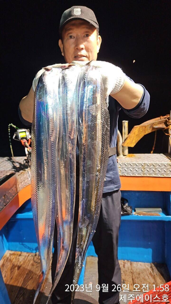 제주에이스호25일갈치조황입니다 문의0103548347201038063472 (조황조행기 - 바다선상조황)