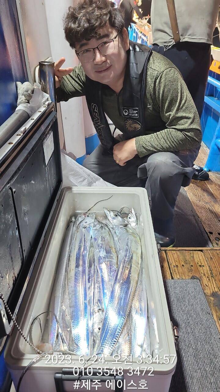 제주에이스호23일대갈치조황입니다 (조황조행기 - 바다선상조황)