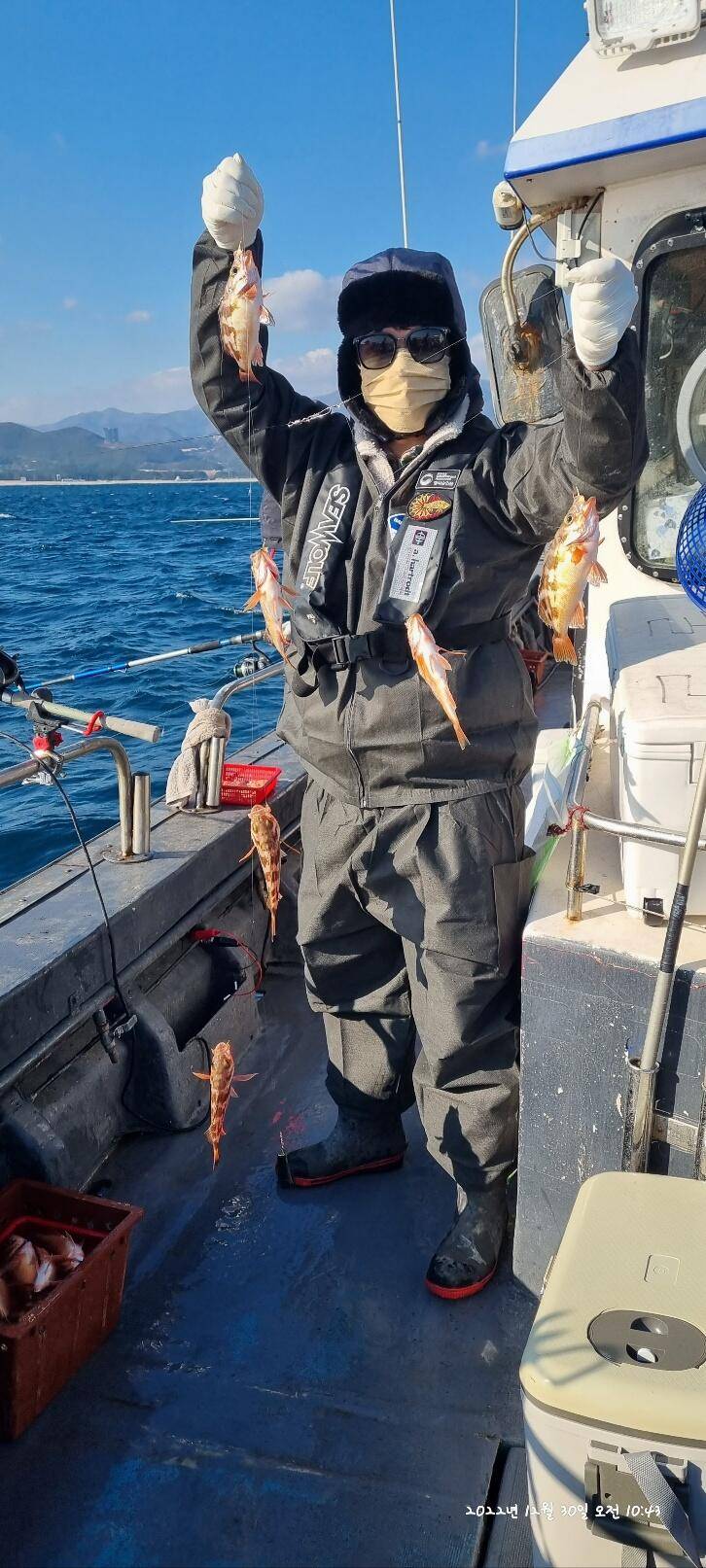 30일오전 왕열이 쿨러 마무리조황 (조황조행기 - 바다선상조황)