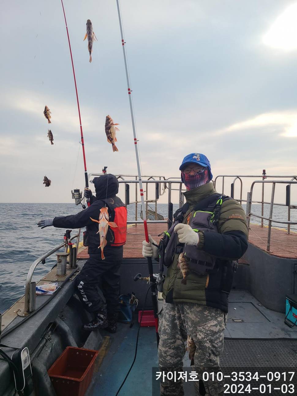 3일오전 완전 쓸어 담았네 왕볼락 볼락 열기 (조황조행기 - 바다선상조황)
