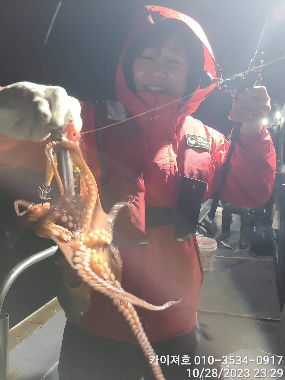 28일포항 야간 돌문어 악조건 속에서도 마릿수 굿 (조황조행기 - 바다선상조황)