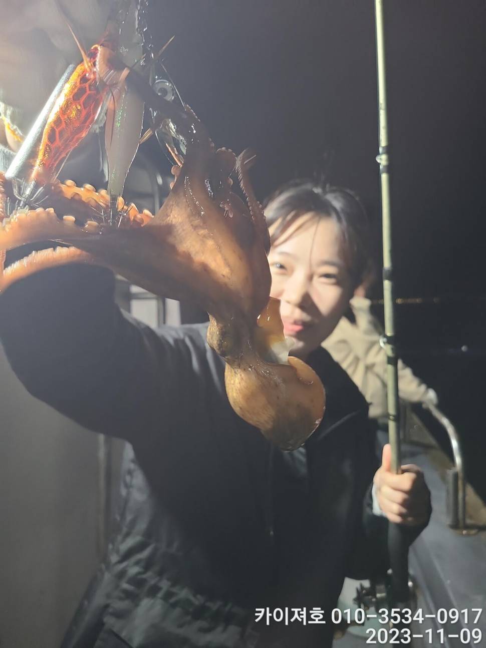 9일 카이져 돌문어 씨알 끝장 초보도 전원히트 (조황조행기 - 바다선상조황)