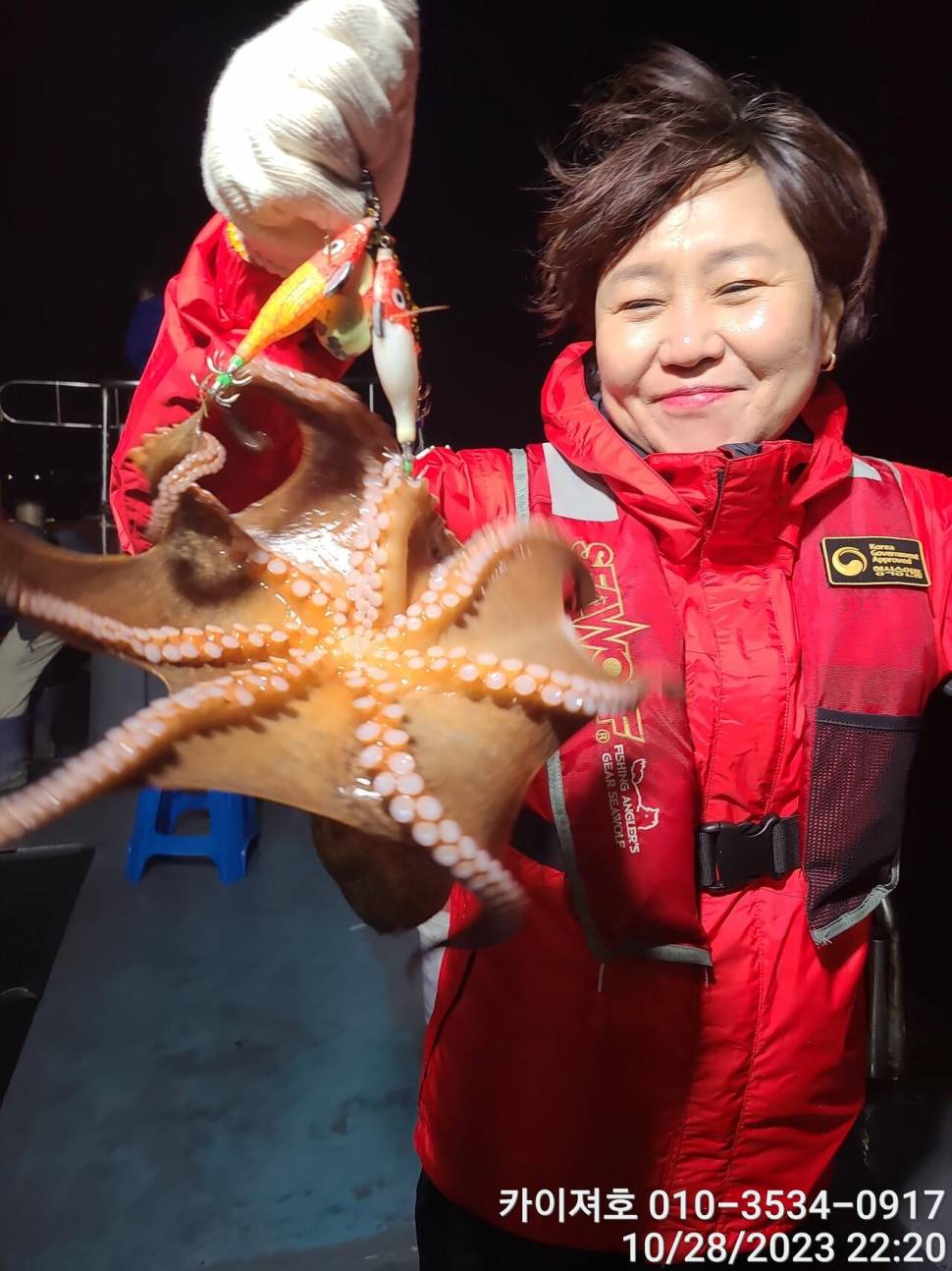 28일포항 야간 돌문어 악조건 속에서도 마릿수 굿 (조황조행기 - 바다선상조황)