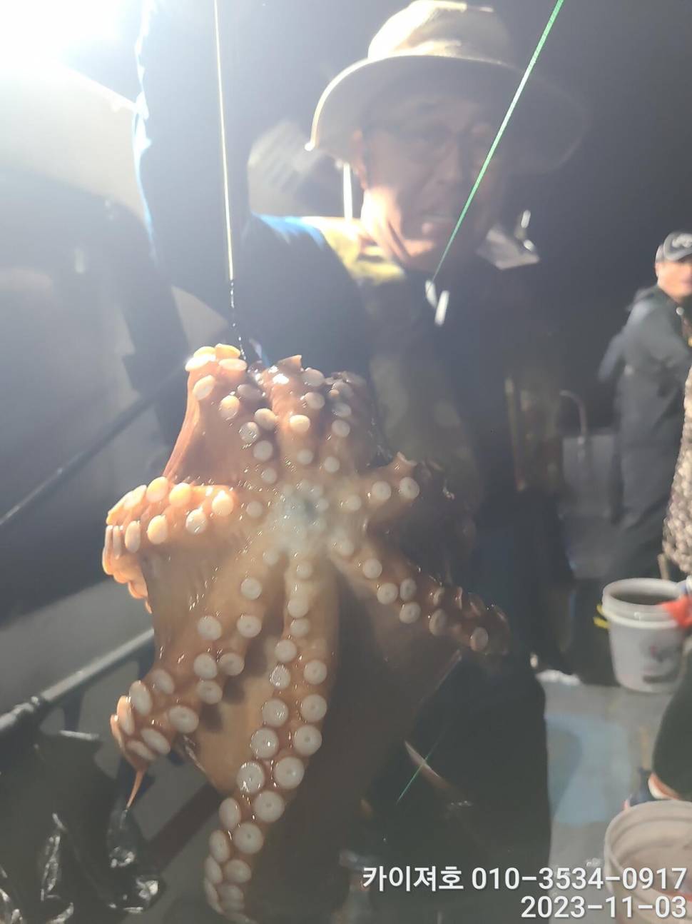 3일 카이져호 돌문어 오늘도 역시 호조황야간 (조황조행기 - 바다선상조황)