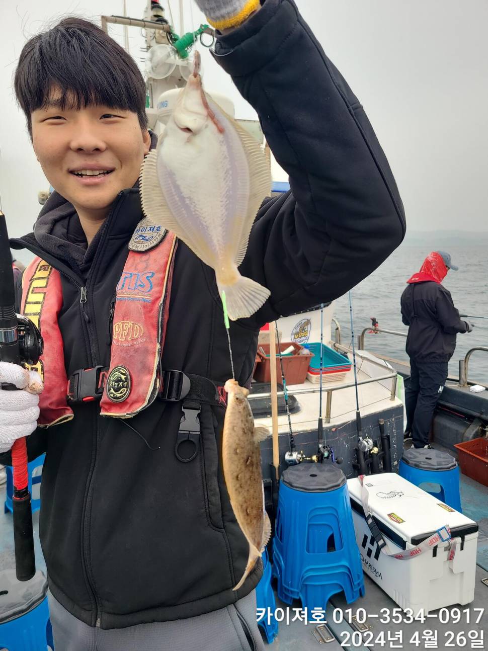 26일오전 도다리가자미 쭈꾸미 (조황조행기 - 바다선상조황)