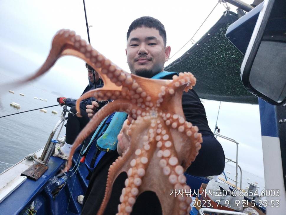 가자호 돌문어 더블히트 키로오버급까지 (조황조행기 - 바다선상조황)
